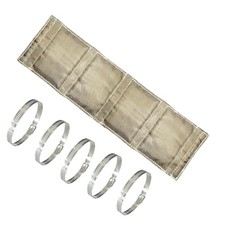 Titanium Pipe Heat Shield 6" x 24.4'' Exhaust Heat Shield Motorcycle Heat