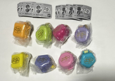 Polly Pocket Miniature Charm Collection 1&2 Complete Full Set of 8 New