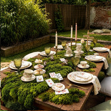 Fake Moss Table Runner Halloween Enchanted Artificial Forest Table Decor