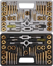 80pcs SAE  Metric Tap and Die Set, Metric Standard Rethreading
