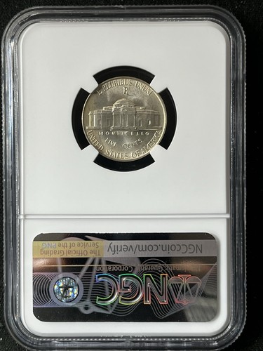 1943-P 5C Jefferson Nickel NGC MS67 6553238-028 - Picture 2 of 2