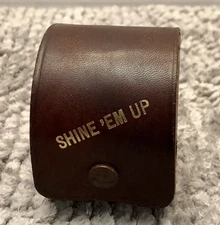 Unique  Leather Travel Shoeshine Kit Shine ‘em Up