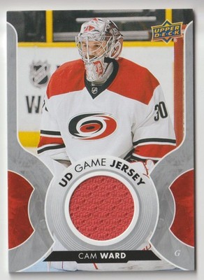2017-18 UPPER DECK UD GAME JERSEYS CAM WARD CAROLINA HURRICANES #GJ-CW