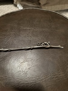 Tiffany & Co. Sterling Silver Monkey Design Straw 