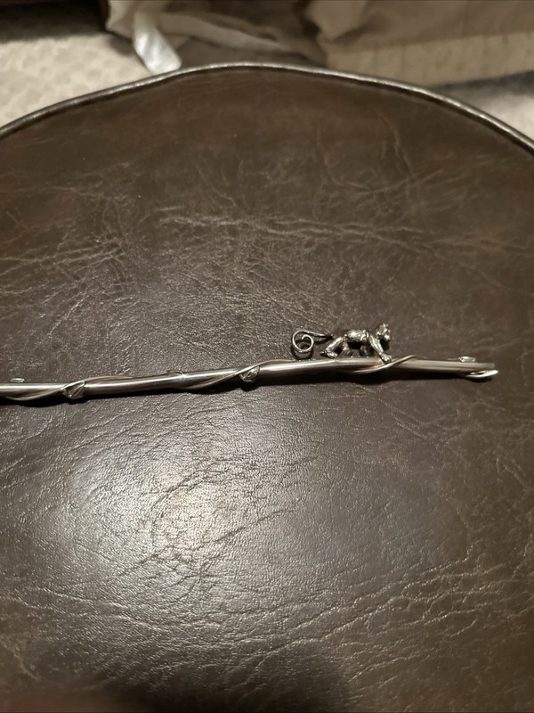 Tiffany & Co. Sterling Silver Monkey Design Straw 