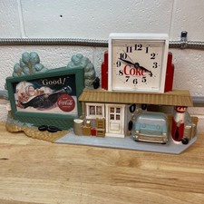 Working Burwood 1990 Coca-Cola Coke Clock Billboard Route US 66 Gas Station 3130