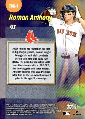 2026 Topps Series 1 Titans of the Game Roman Anthony Rookie Card