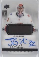 2017 Upper Deck Premier Acetate Rookie 191/299 Jon Gillies #AR-JG Patch Auto a8r