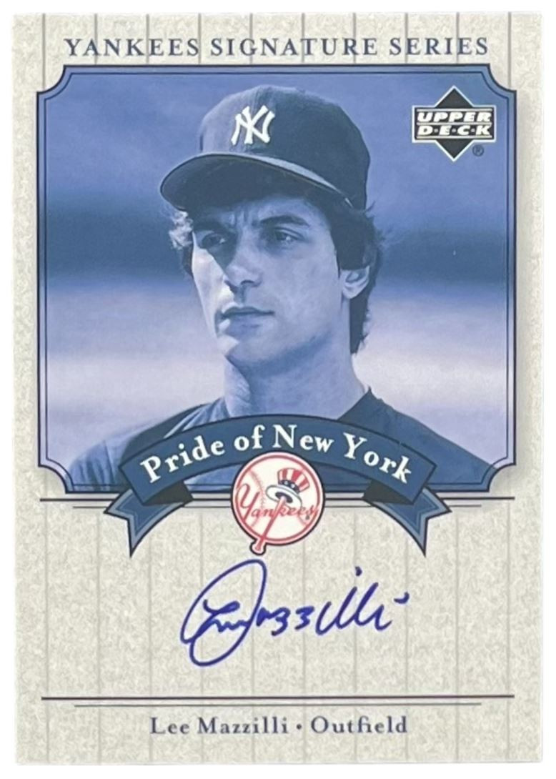 2003 Upper Deck Yankees Signature Series Autographs #PN-LM Lee Mazzilli