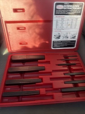 Proto J9500B Screw Extractor Set, 1/8-1 In, 10 Piece NEW US