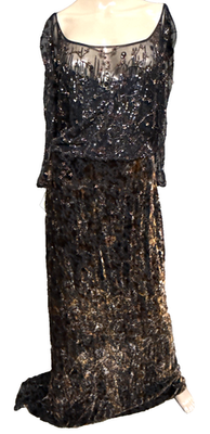 green emerald velvet dress Embroidered Lace Shirt Dress with Sash by Badgley Mischka