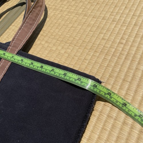 Vintage LL Bean Boat And Tote Canvas Bag Black Brown Large Made In USA *RARE* - 第 3/12 張圖片