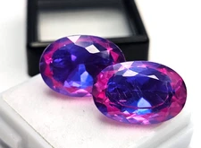 Pitambari Sapphire Oval Cut 31-32 Ct Natural EGL Certified Loose Gemstone FR-013