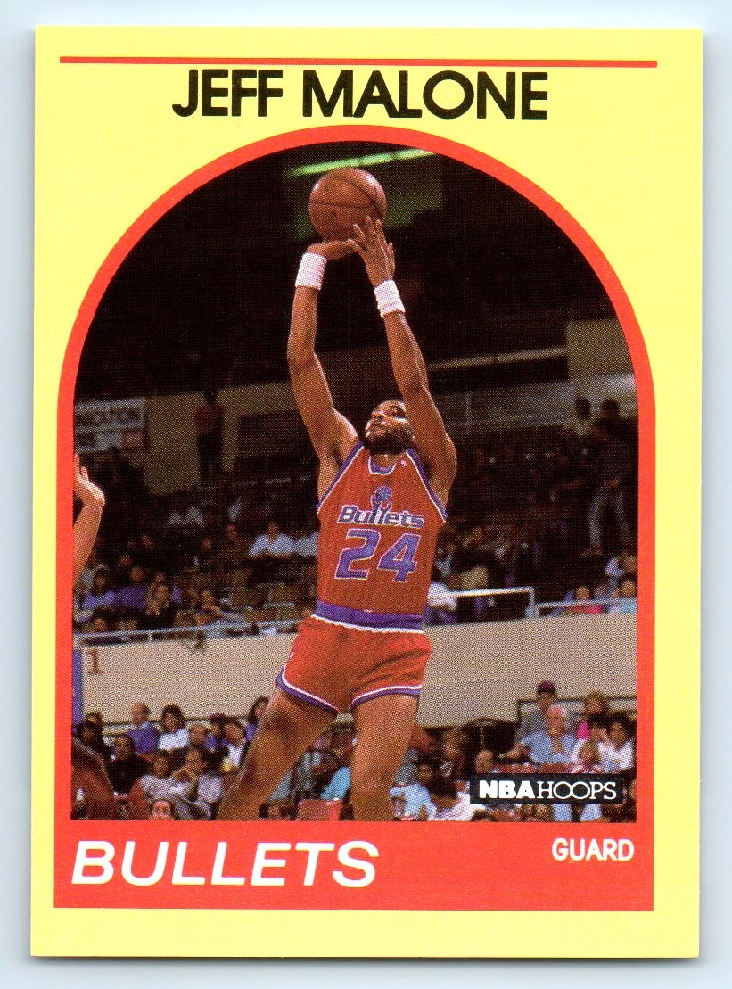1989-90 Hoops Superstars #97 Jeff Malone Washington Bullets