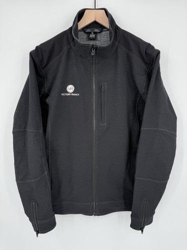 Kuhl Klash Jacket Mens Large Full Zip Charcoal Gray Softshell Mock Neck Outdoor - Picture 1 of 10
