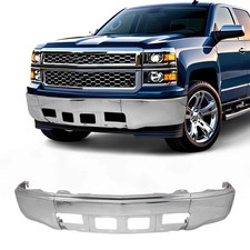 Front Bumper Face Bar For Chevy Silverado 1500 Pickup Wo Fog Lights Holes