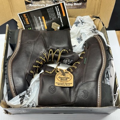 Georgia Boot G7313 Logger Steel Toe EH Work Boot Men's Size 12 Wide