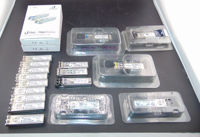 LOT SALE - Fiber Optics SFP Modules- 19 Total Various Brands