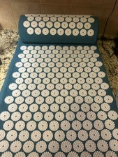 Acupressure Mat and Pillow Set with Bag-Large Size 28.7 X 16.5 inch Acupuncture
