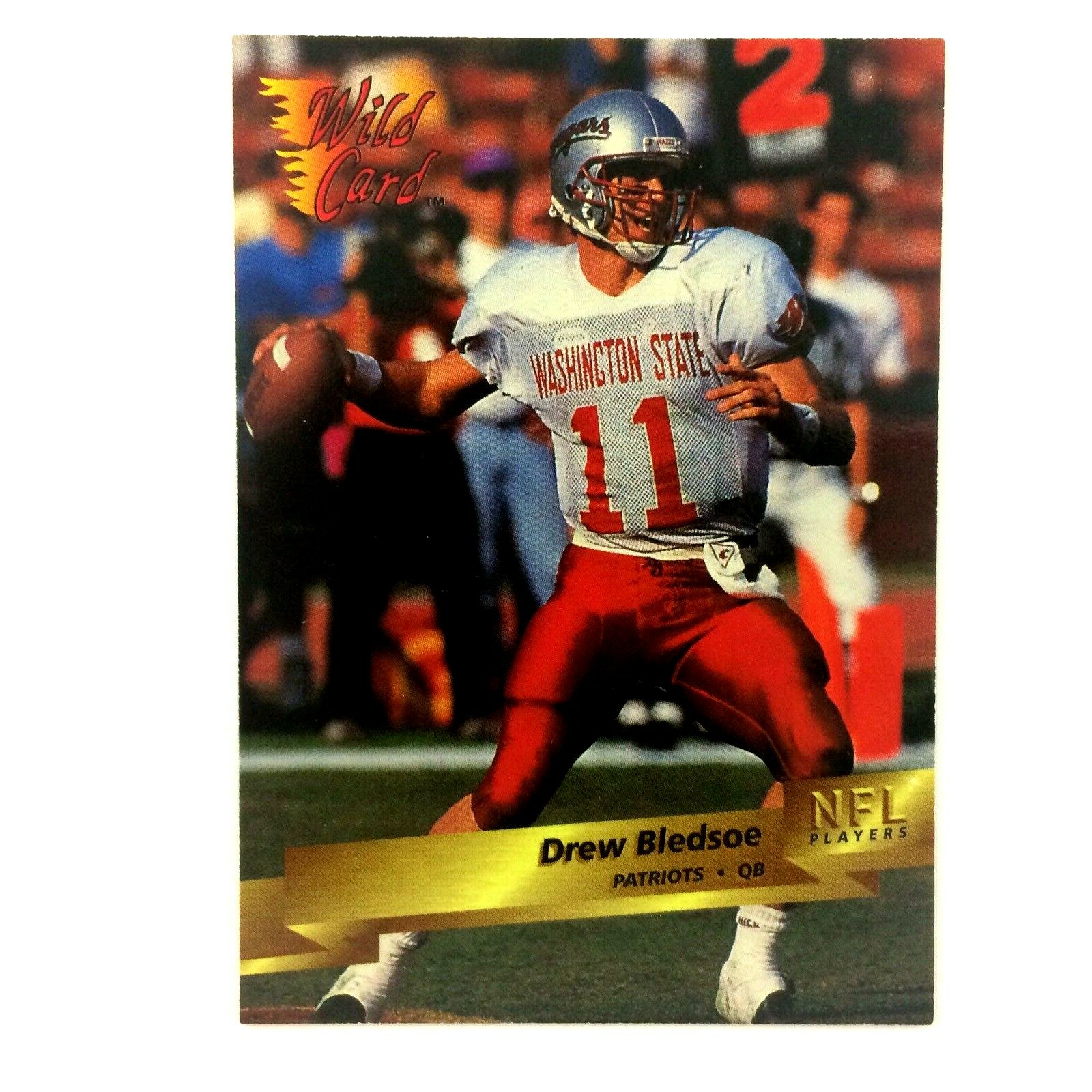 Drew Bledsoe 1993 Wild Card Prototype Rookie Card #21 NFL New England Patriots 