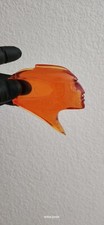 1950 Pontiac Insert For Hood Ornament Chieftain Tinted Orange Illuminated
