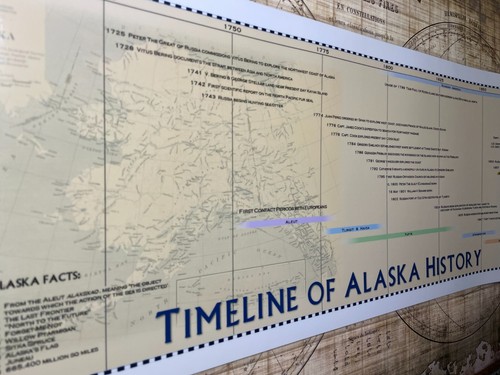 Affiche de l'histoire de l'Alaska Timeline of Alaska - Photo 1 sur 5