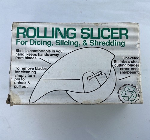 Vintage Progressive Rolling Slicer 5 Blade Dicer Slicer Shredder Herbs Cheese - Picture 2 of 2