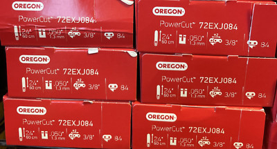 6 -72EXJ084G Oregon 24'' pro full chisel full skip chainsaw chain 3/8 .050 84 DL