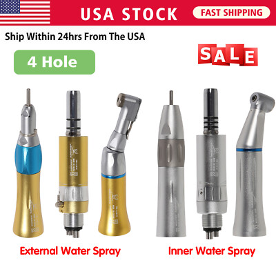 Dental Straight low Speed Handpiece 4-H Motor Contra Angle Inner /External TXO