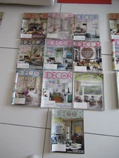 Elle Decor Magazine Lot Of 10 Issues 2014, COMPLETE YEAR!! Mint, never read GR8$
