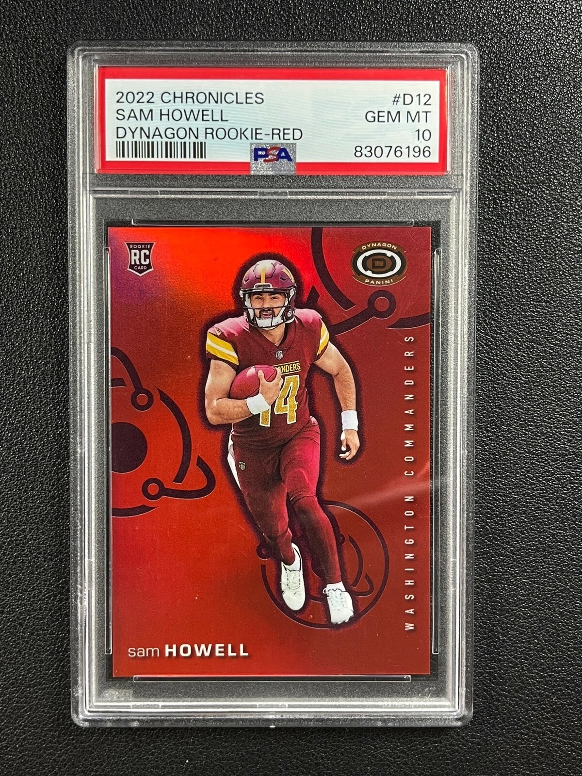 Sam Howell Panini Chronicles Dynagon Rookies #D12 Red
