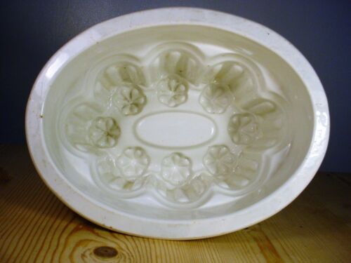 Antique Copeland White Oval Jelly Mould 1847-67 - Photo 1/4