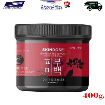400 g. Skindose Ginseng Bee Venom Body Intense Night Cream Brightening Skincre