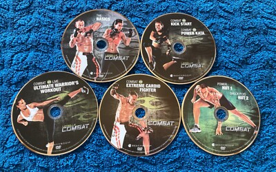 BeachBody LES MILLS COMBAT 5-Disc DVD Workout Fitness MMA Kickboxing