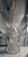 EAPG - Bryce, Richards Tulip with Sawtooth Flint Glass Decanter with Stopper