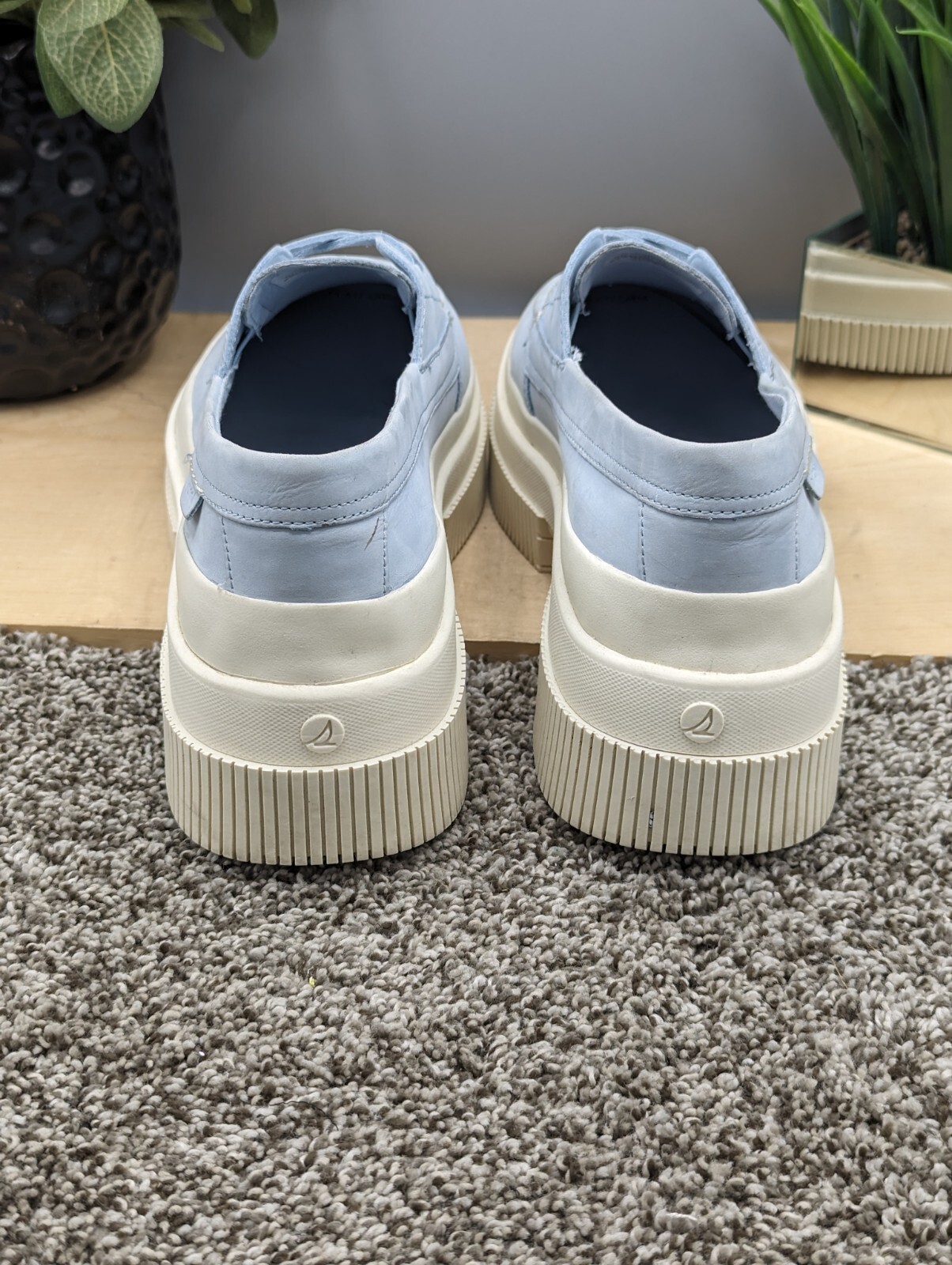 SAOLA Scarpe donna Sperry Platform nuove taglia 11 tomaia in pelle suola grossa provate **