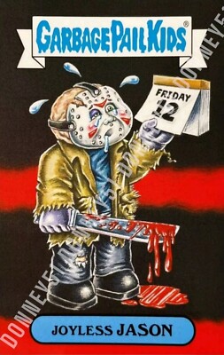 GARBAGE PAIL KIDS JOYLESS JASON FRIDAY THE 13TH GLOSSY 13x19 PHOTO POSTER
