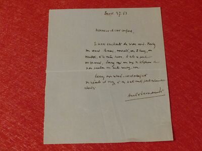 Autogramm Unterschrift Andre LAMAND Ecrivain Bordelais ca 1927