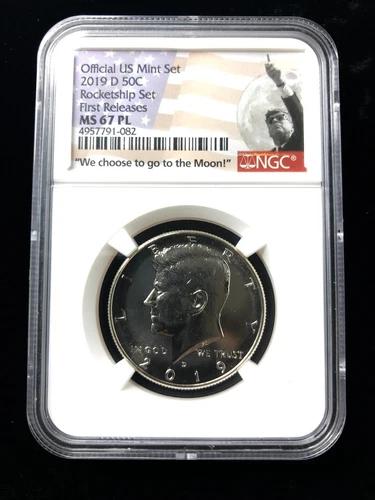 2019 D KENNEDY HALF DOLLAR 50C Rocketship Set FIRST RELEASES NGC MS67PL