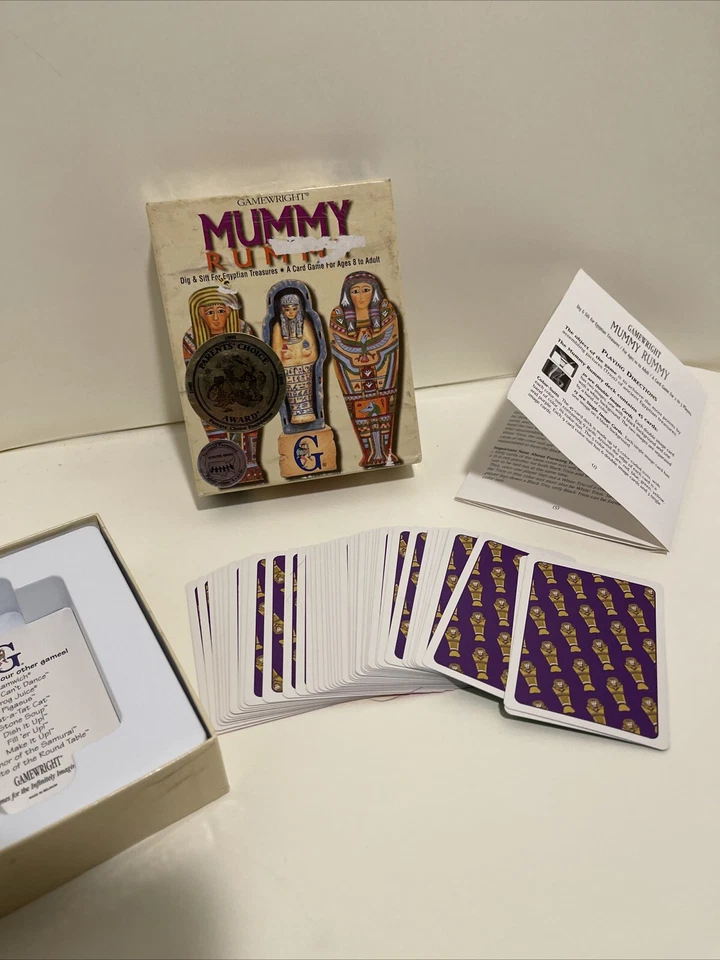 Juego de Cartas Gamewright MUMMY RUMMY 1994 Foto 4 de 4