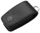 Key Case, Generation 6, Cowhide / Stainless Steel, Carbon - Genuine Mercedes-B
