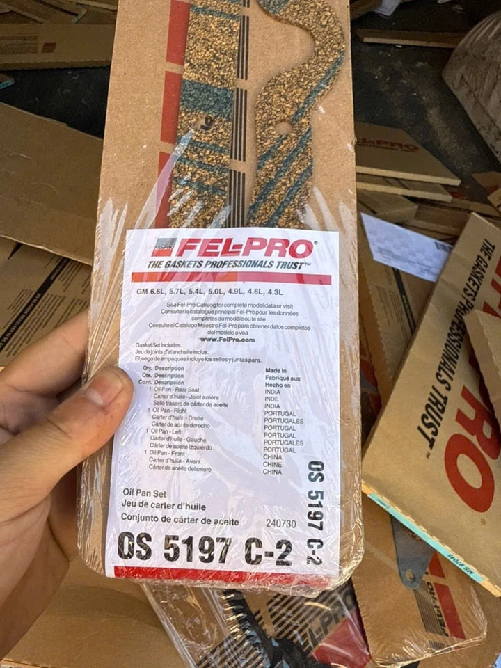 OS 5197 C-2 Felpro Set Oil Pan Gaskets for Chevy Express Van 2-10 Series P10 GMC - Image 2 of 2
