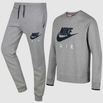 grey nike jumper and joggers