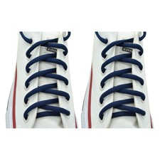 2 Pairs Oval 36",45" Athletic Sports Sneaker "Navy Blue" Shoelace Strings