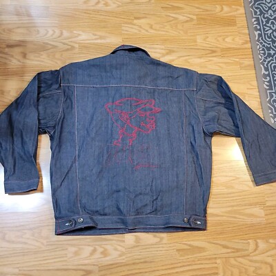 Platinum Fubu Fat Albert & The Junkyard Gang Rudy  Jean Jacket XXL Embroidered 