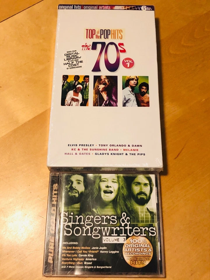 TOP OF POP HITS The 70s Vol 1 VARIOUS ARTISTS BRAND NEW SEALED 6 CD SET +BONUS ! - Imagem 2 de 3