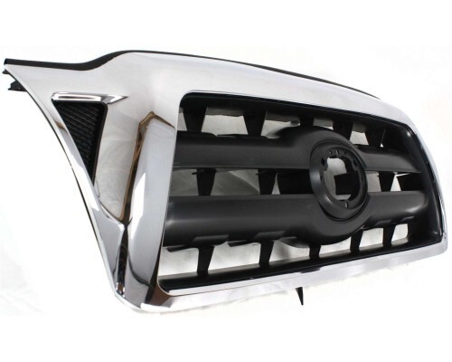 To1200268 Grille For 2005-2008 Toyota Tacoma Chrome Shell with Black Insert ...