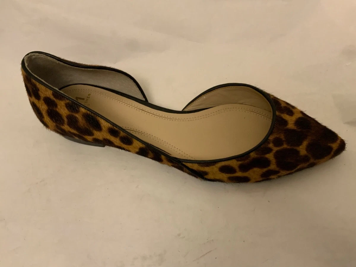 Marc Fisher LTD Sunny Genuine Calf Hair Flat Leopard Print
