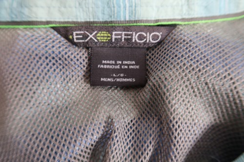 ExOfficio Men’s Short Sleeve Button Down Shirt Size Large Travel Hike Fish Camp - Picture 2 of 8