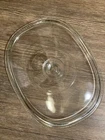 Vintage Pyrex Lid Replacement DC 1 1/2 C Corningware Glass Oval 8 1/2" x 11" USA